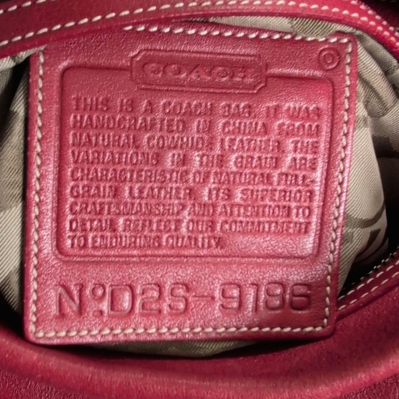 TODAY ONLY! Coach 9186 Legacy Soho Bucket Purse in Red, EUC - Picture 8 of 16